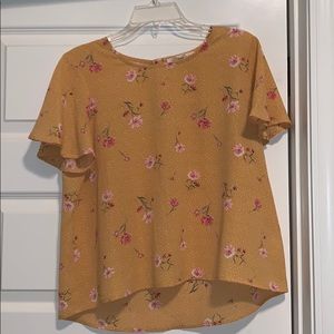 Mustard Floral Shirt